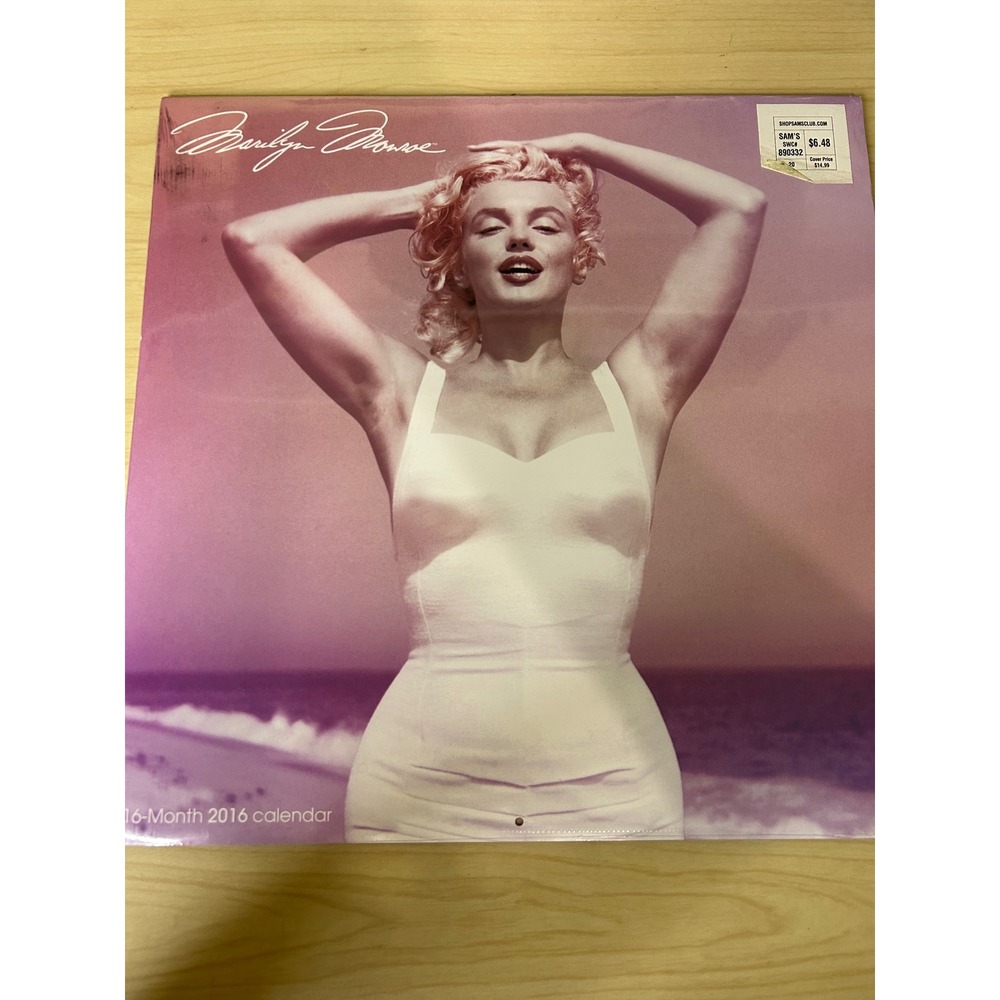 Marilyn Monroe 2016 Wall Calendar 16-Month Day Dream Sam Shaw Photography‎ NEW